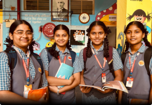Students in a classroom at Vivekananda Residential School